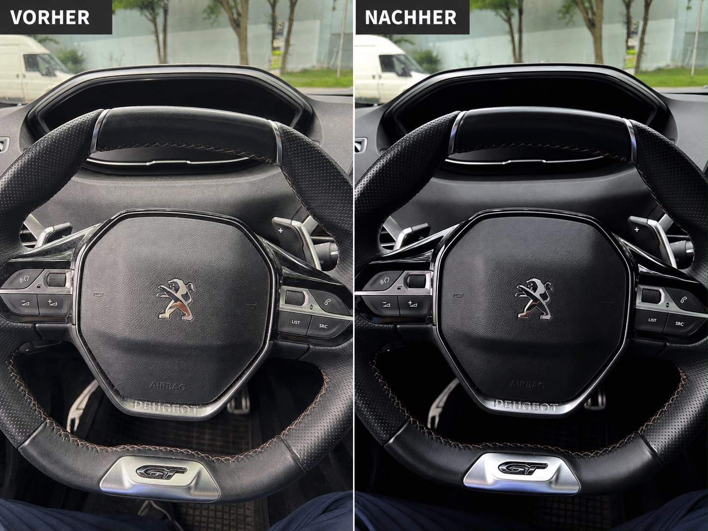 Peugeot Cockpit Vorher Nachher