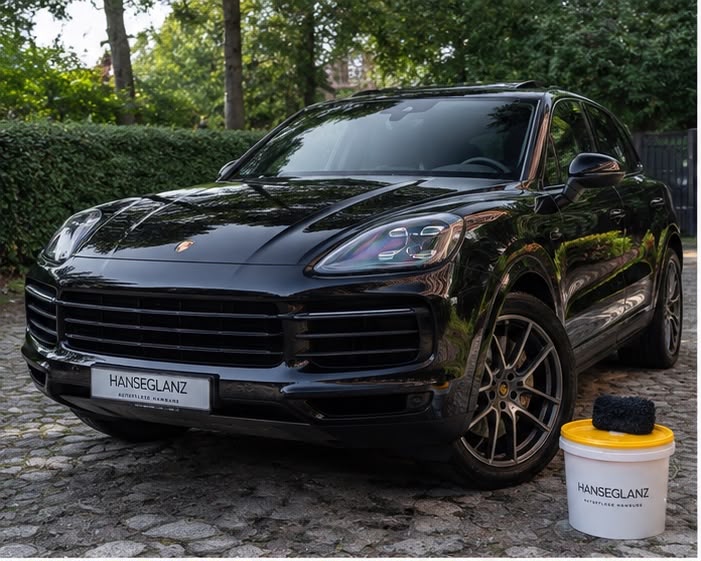 Porsche Cayenne Frontansicht nach Aufbereitung